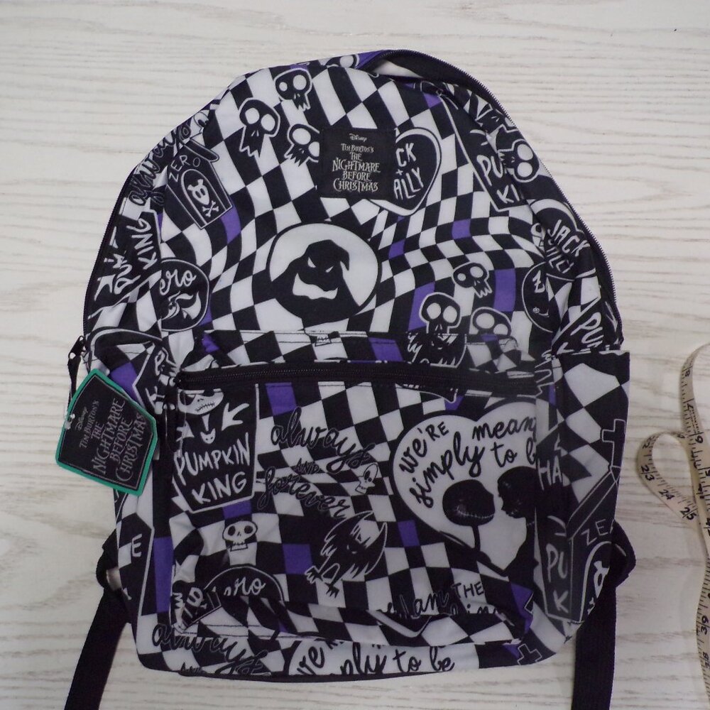Disney The Nightmare Before Christmas 17" Laptop Backpack Black NWT
